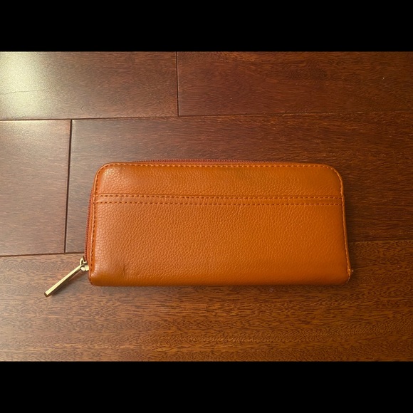 Orange Michael Kors Zip Around Wallet - Picture 2 of 3